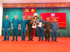 Công bố Quyết định thành lập Chi bộ quân sự phường Việt Hưng