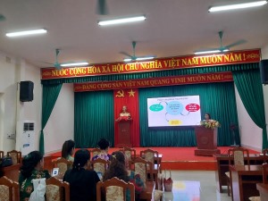 Hội nghị tuyên truyền Phòng, chống bạo lực gia đình cho cán bộ, hội viên phụ nữ phường Việt Hưng