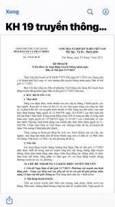 Kế hoạch số 19/KH-BCĐ ngày 05/7/2023 của BCĐ Dân số và phát triển phường Việt Hưng