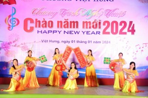 Phường Việt Hưng: Chương trình nghệ thuật chào mừng năm mới 2024.