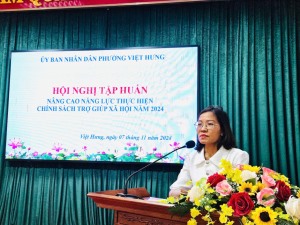 Hội nghị tập huấn công tác bảo trợ xã hội 