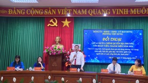 Phường Việt Hưng: Đối thoại giữa cấp ủy, chính quyền với đoàn viên, thanh niên.