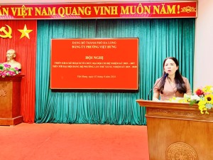 Đảng bộ phường Việt Hưng tổ chức hội nghị triển khai kế hoạch tổ chức Đại hội chi bộ trực thuộc tiến tới Đại hội đại biểu Đảng bộ phường lần thứ XXVII, nhiệm kỳ 2025 - 2030.