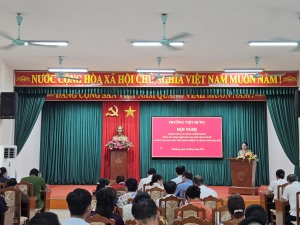 PHƯỜNG VIỆT HƯNG SƠ KẾT CÔNG TÁC ĐẢNG, CHÍNH QUYỀN  6 THÁNG ĐẦU NĂM 2025 